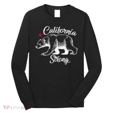 California Strong Grizzly Bear Long Sleeve Shirt