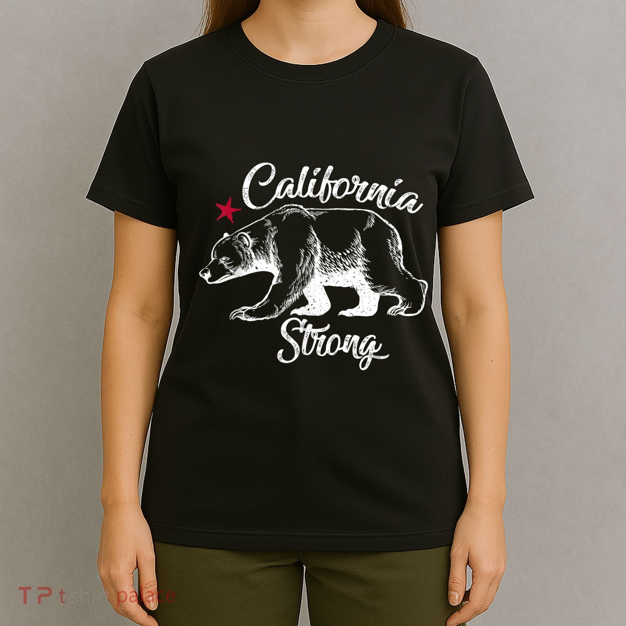 California Strong Grizzly Bear T-Shirt