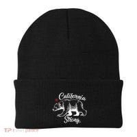 California Strong Grizzly Bear Beanie thumb 0