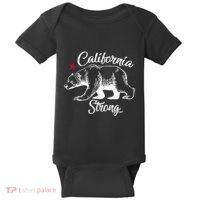 California Strong Grizzly Bear Baby Bodysuit thumb 0