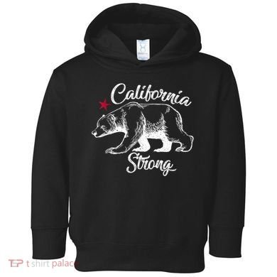 California Strong Grizzly Bear Toddler Hoodie