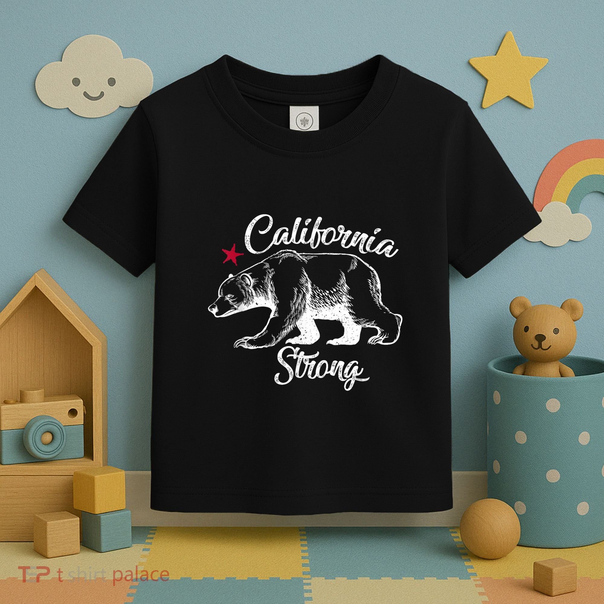 California Strong Grizzly Bear Toddler T-Shirt