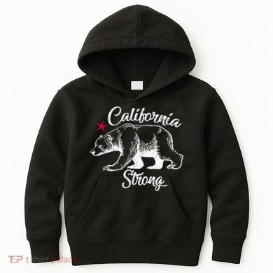 California Strong Grizzly Bear Kids Hoodie