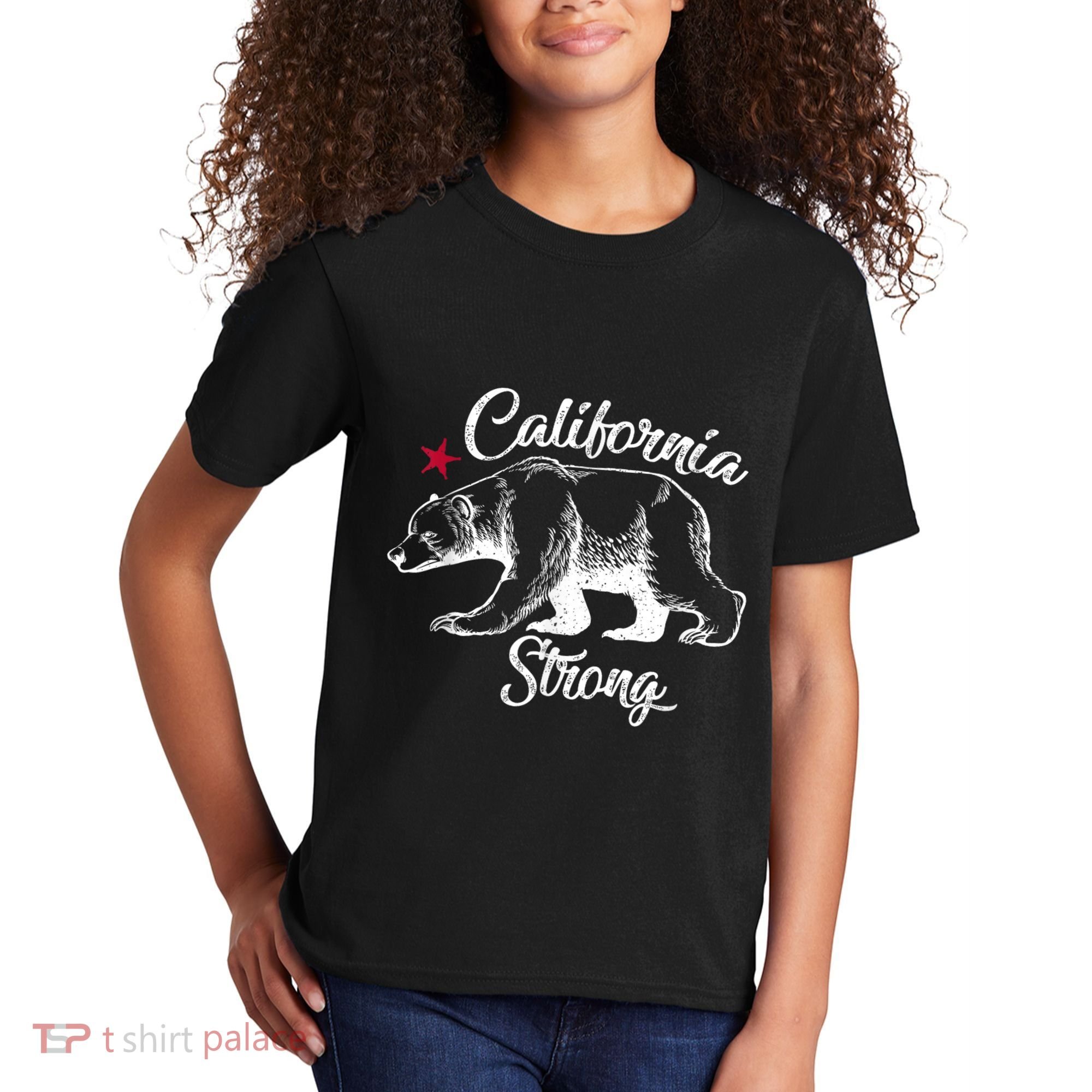 California Strong Grizzly Bear Kids T-Shirt