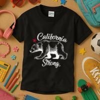 California Strong Grizzly Bear Kids T-Shirt thumb 3