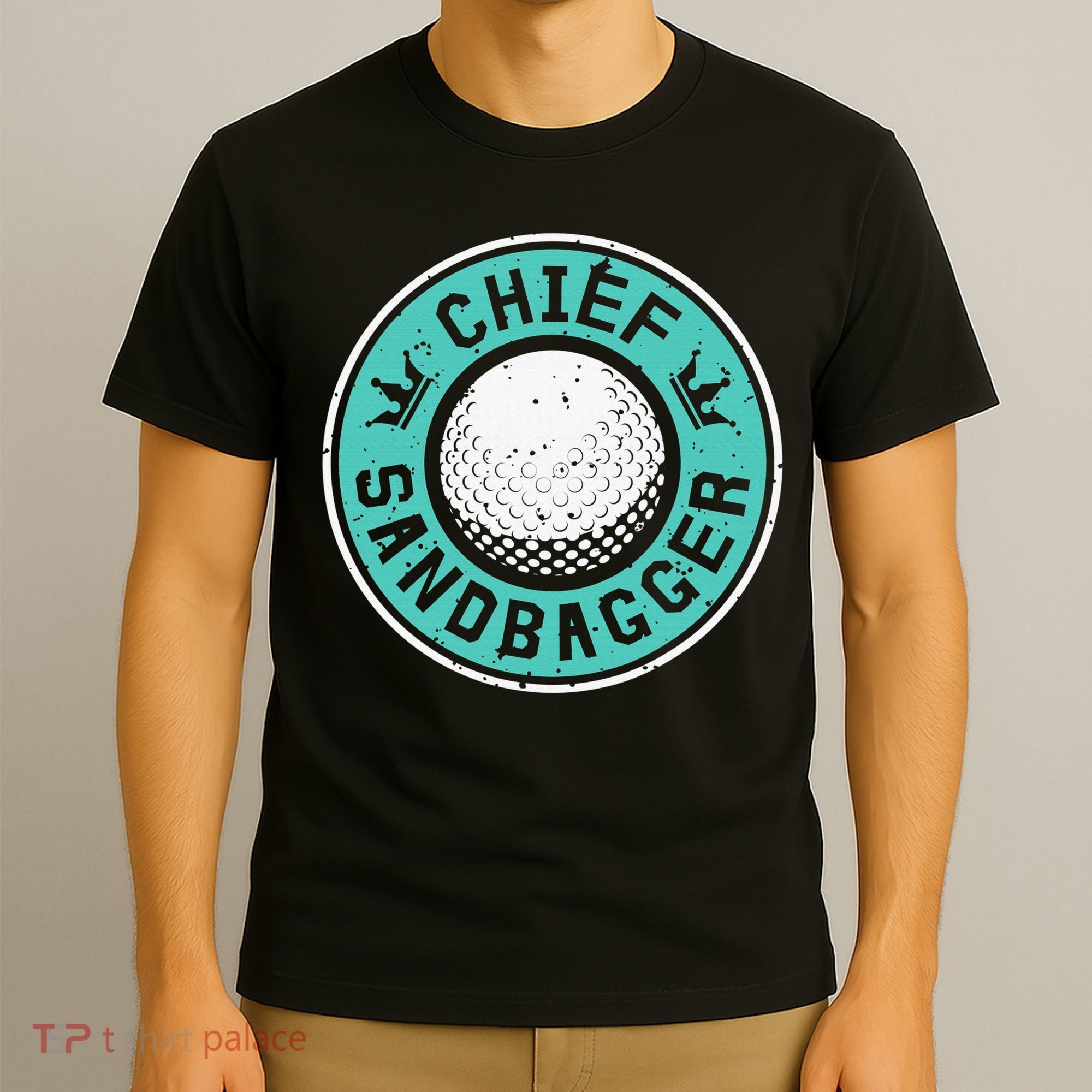 Chief Sandbagger Gag Funny Golf Team Gift T-Shirt