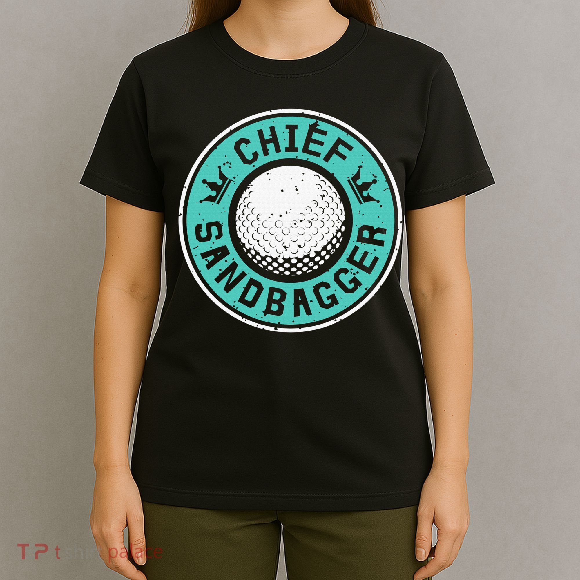 Chief Sandbagger Gag Funny Golf Team Gift T-Shirt