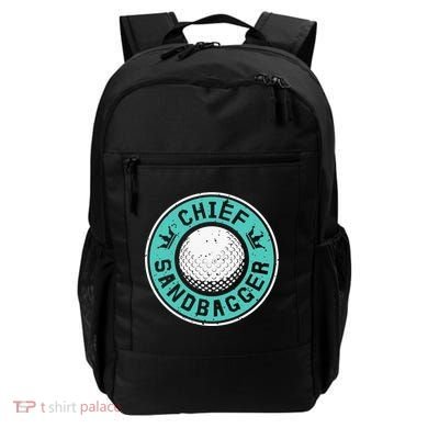 Chief Sandbagger Gag Funny Golf Team Gift Backpack