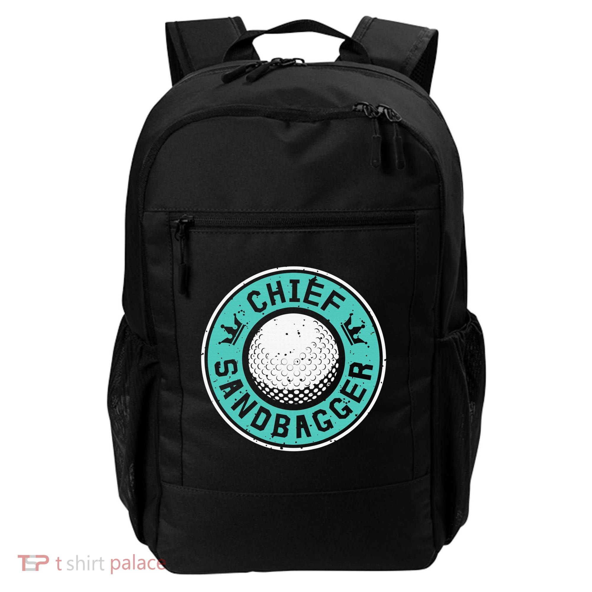 Chief Sandbagger Gag Funny Golf Team Gift Backpack