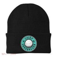 Chief Sandbagger Gag Funny Golf Team Gift Beanie thumb 0