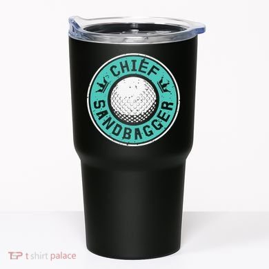 Chief Sandbagger Gag Funny Golf Team Gift Tumbler