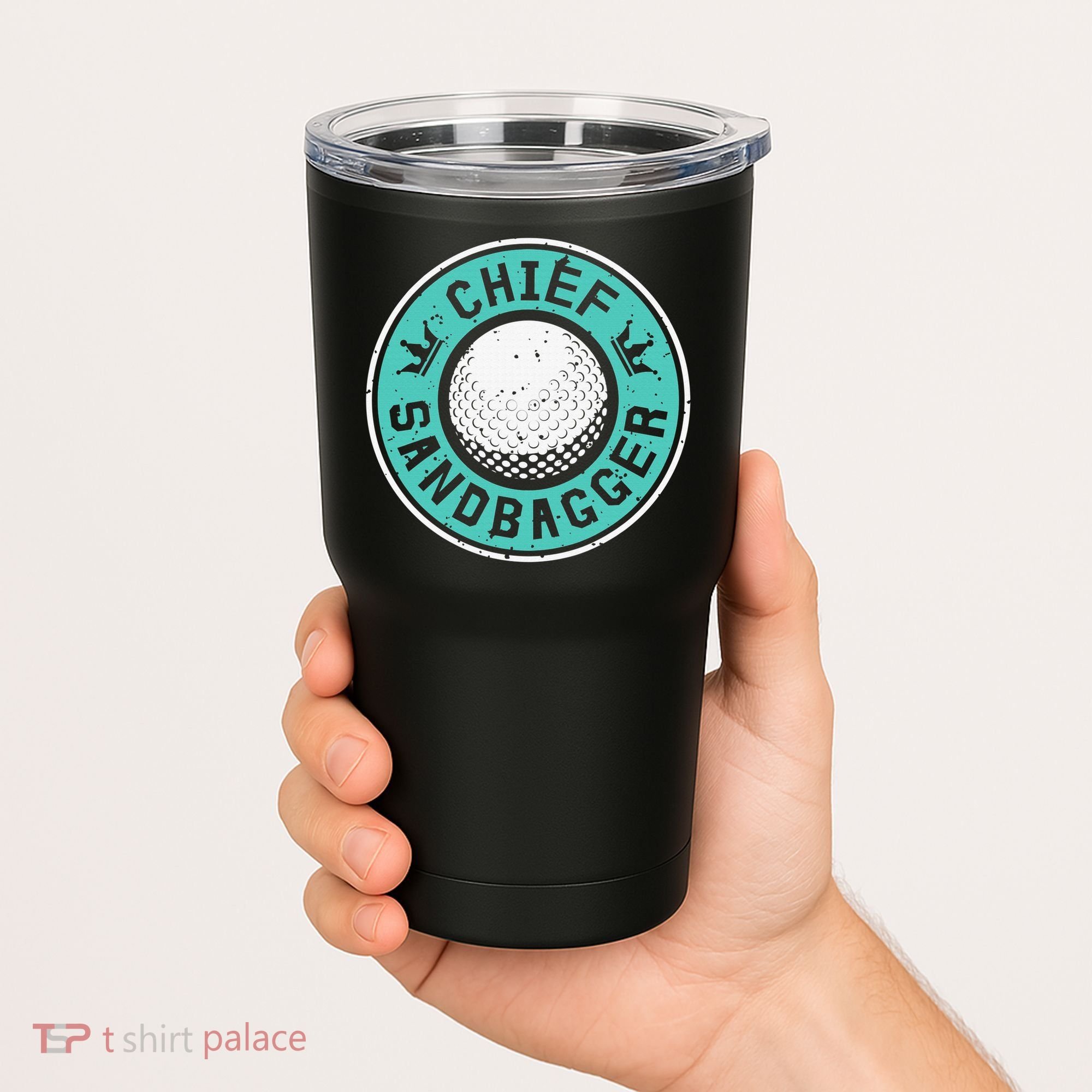 Chief Sandbagger Gag Funny Golf Team Gift Tumbler