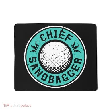 Chief Sandbagger Gag Funny Golf Team Gift Mousepad