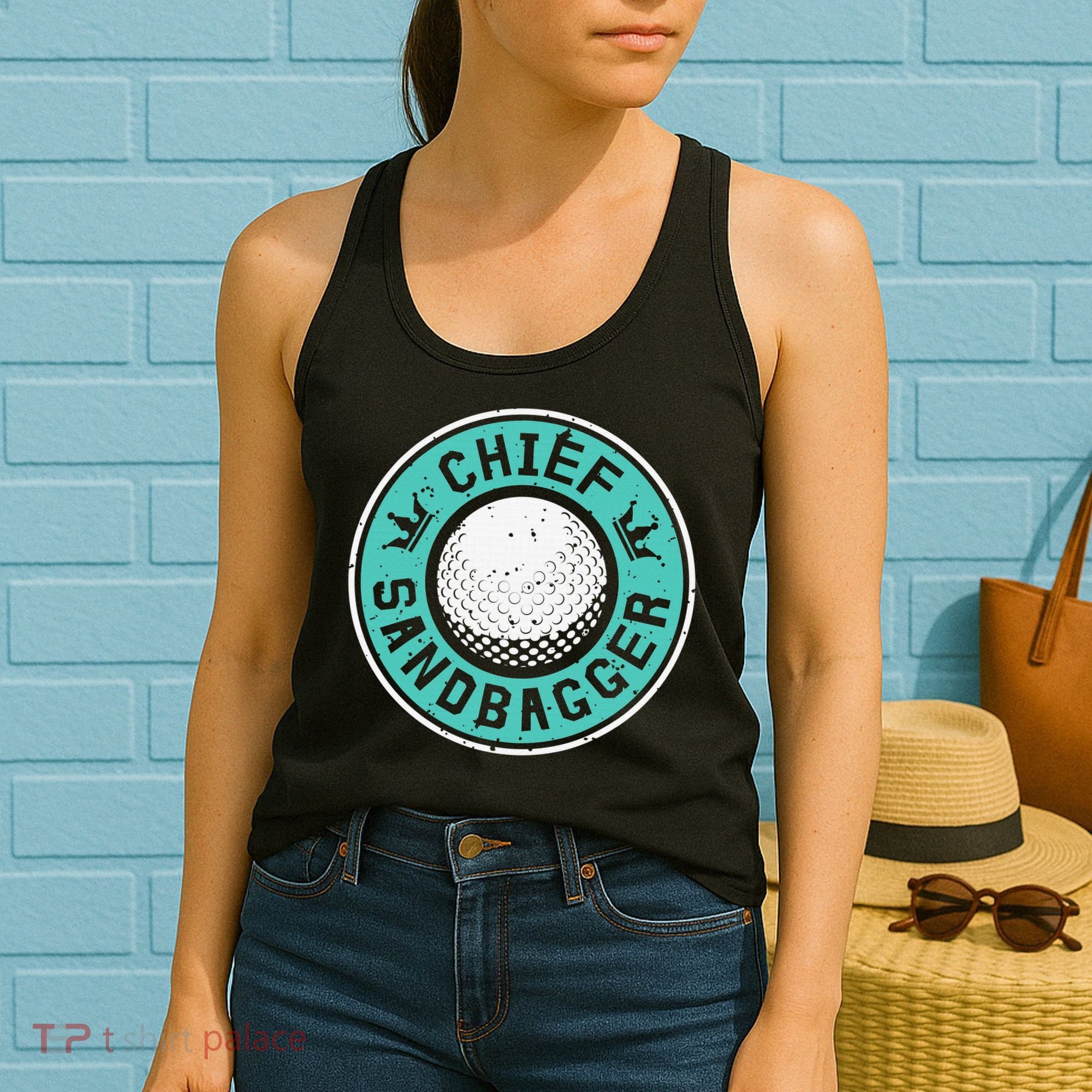 Chief Sandbagger Gag Funny Golf Team Gift Women's Tank Top