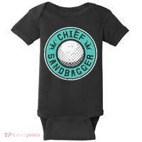 Chief Sandbagger Gag Funny Golf Team Gift Baby Bodysuit thumb 0