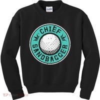 Chief Sandbagger Gag Funny Golf Team Gift Kids Sweatshirt thumb 0