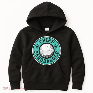 Chief Sandbagger Gag Funny Golf Team Gift Kids Hoodie