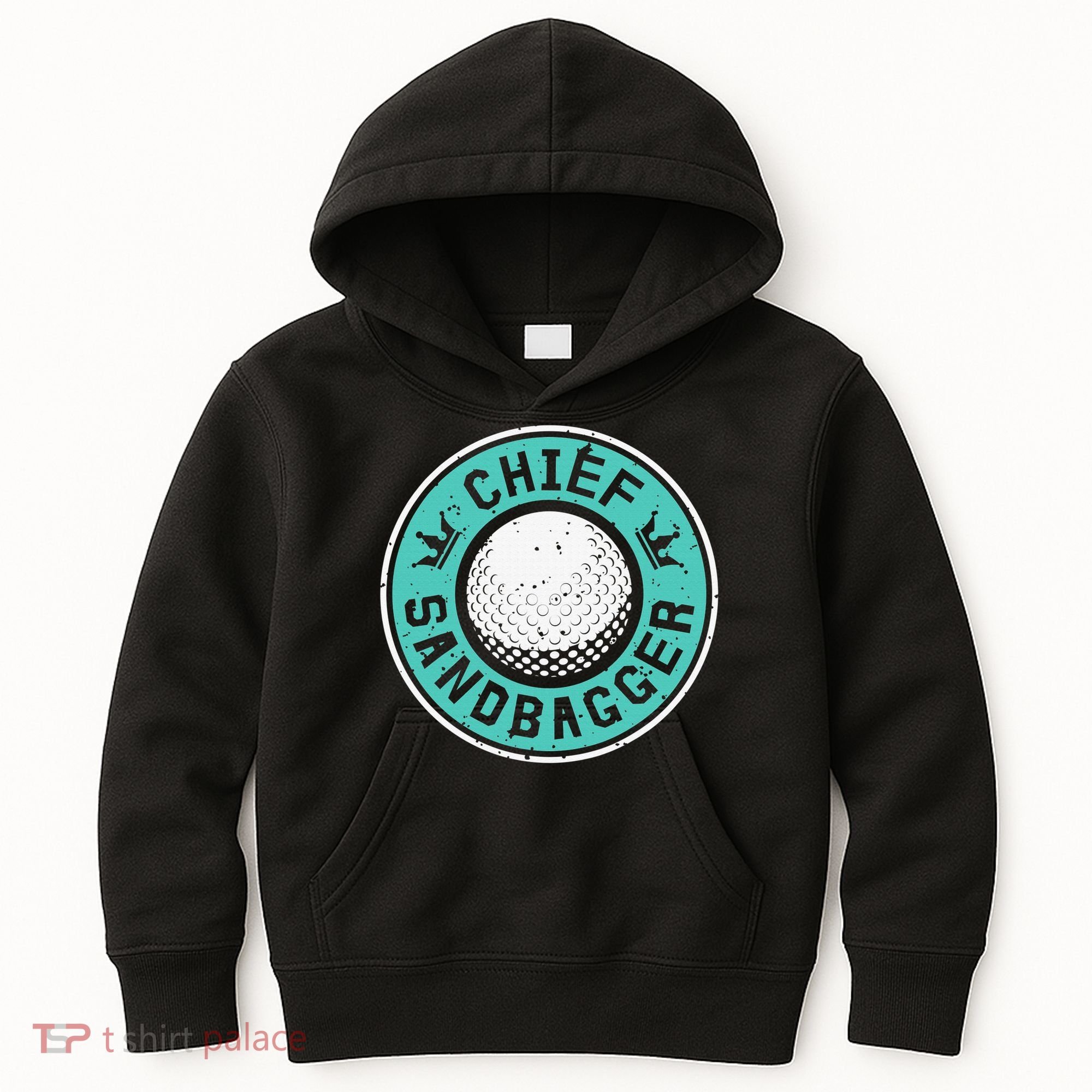 Chief Sandbagger Gag Funny Golf Team Gift Kids Hoodie
