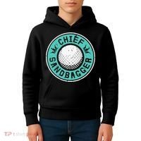 Chief Sandbagger Gag Funny Golf Team Gift Kids Hoodie thumb 4