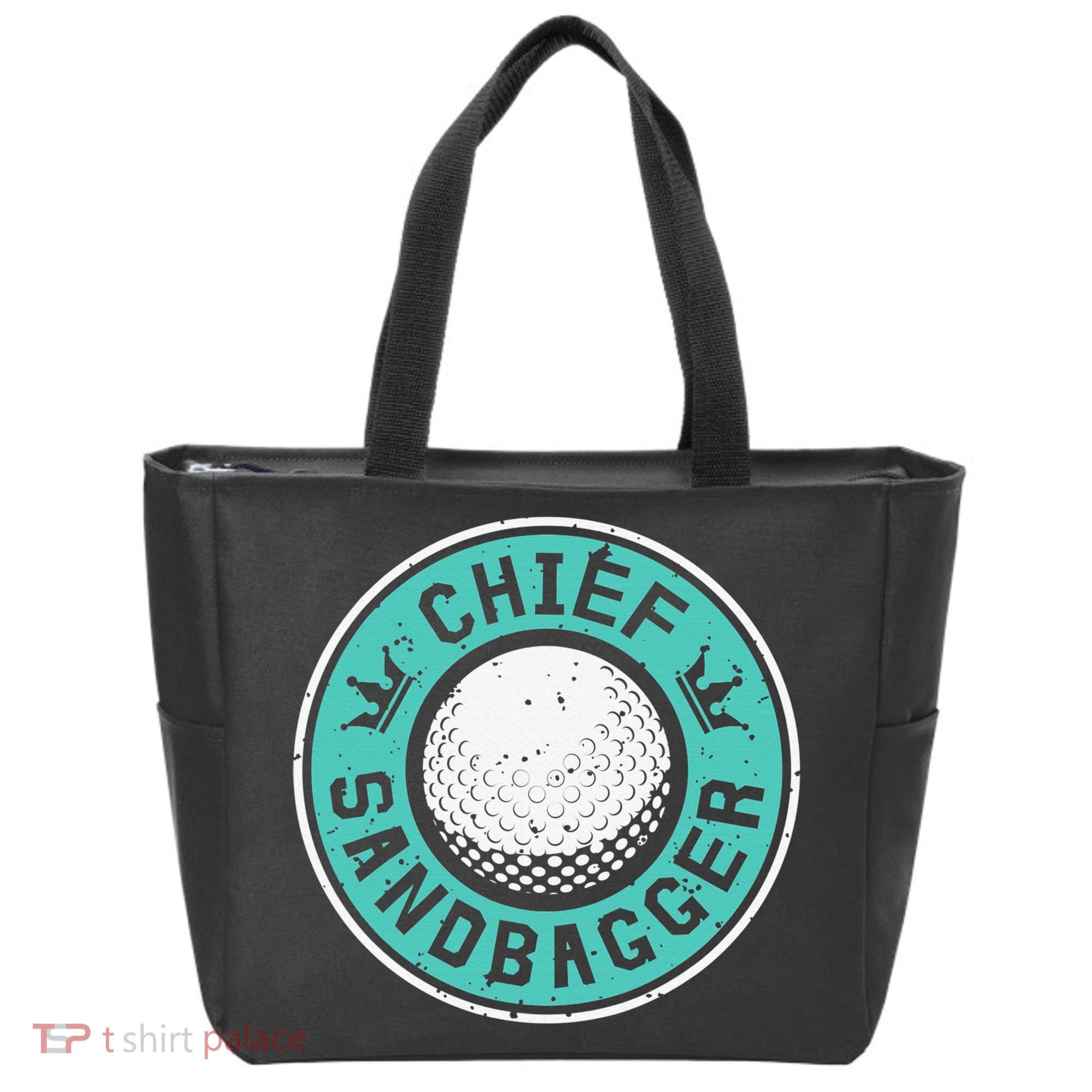 Chief Sandbagger Gag Funny Golf Team Gift Tote Bag