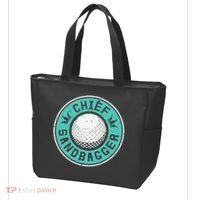 Chief Sandbagger Gag Funny Golf Team Gift Tote Bag thumb 3