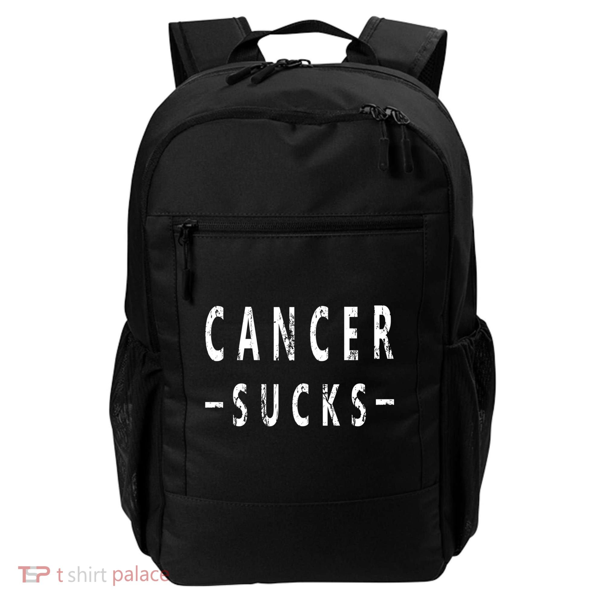 Cancer Sucks Gift Hooded Cancer Gift Backpack
