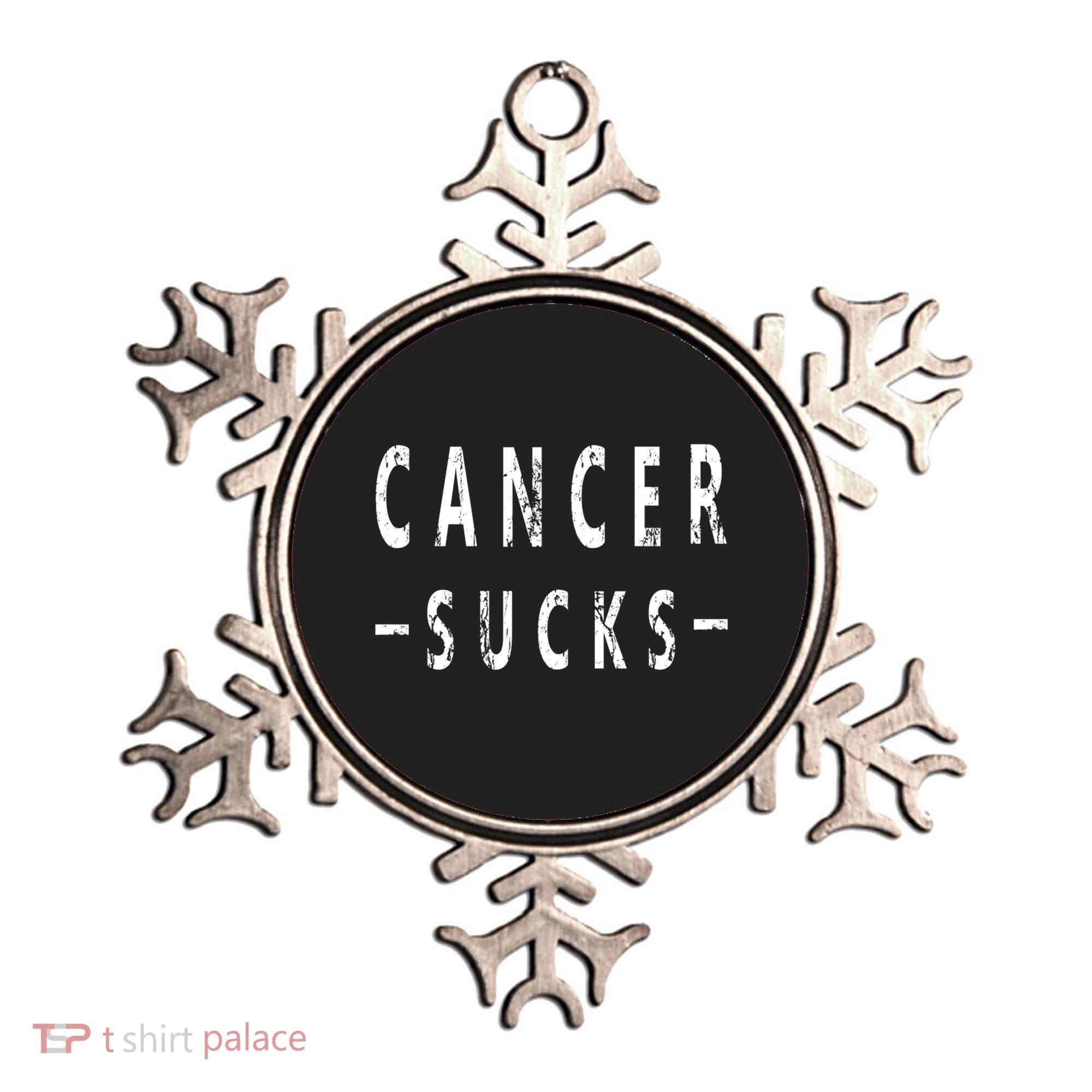 Cancer Sucks Gift Hooded Cancer Gift Ornament