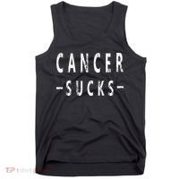 Cancer Sucks Gift Hooded Cancer Gift Tank Top thumb 0