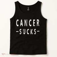 Cancer Sucks Gift Hooded Cancer Gift Tank Top thumb 2