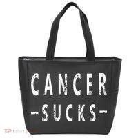 Cancer Sucks Gift Hooded Cancer Gift Tote Bag thumb 0