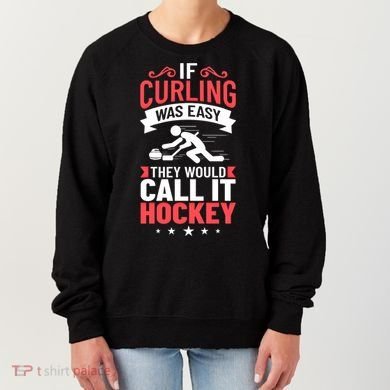 Curling Sport Game Curler Player Stones Broom Curl Gift Women's Sweatshirt