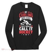 Curling Sport Game Curler Player Stones Broom Curl Gift Long Sleeve Shirt thumb 0