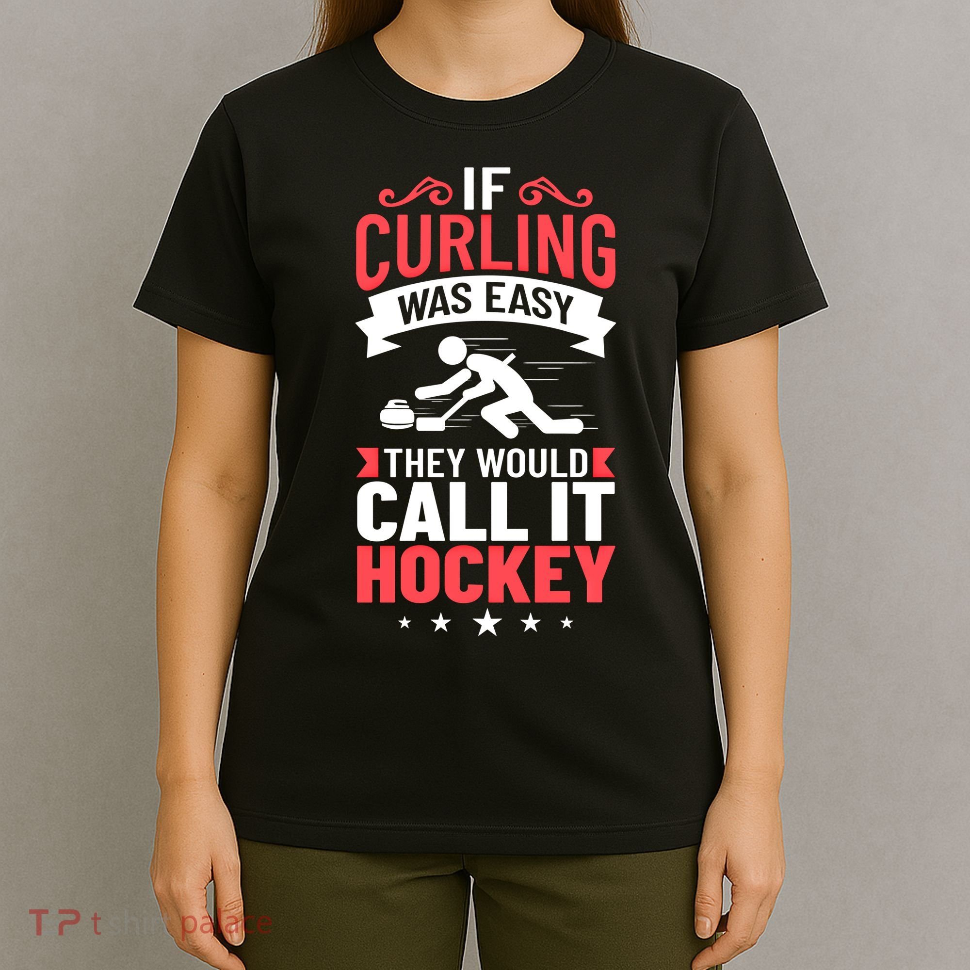 Curling Sport Game Curler Player Stones Broom Curl Gift T-Shirt