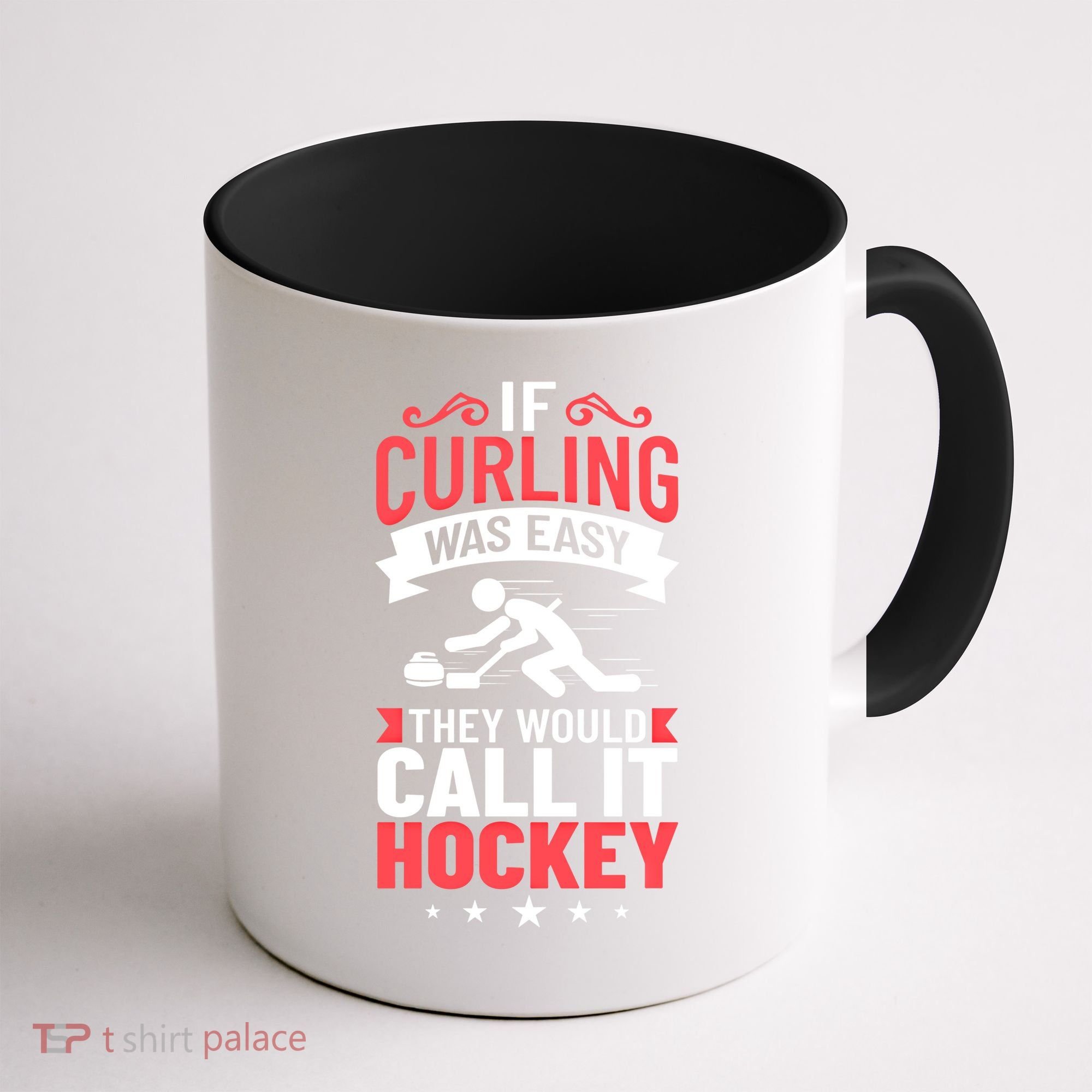 Curling Sport Game Curler Player Stones Broom Curl Gift Coffee Mug