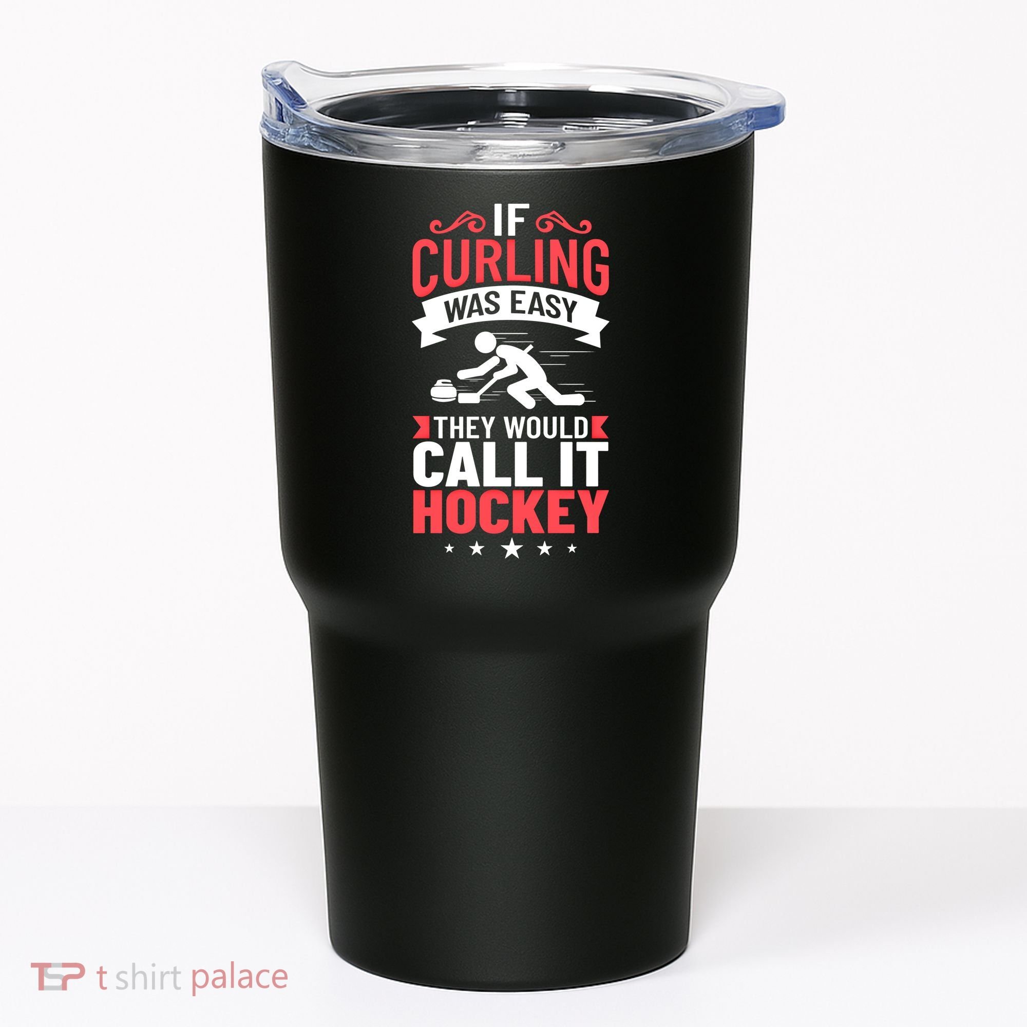 Curling Sport Game Curler Player Stones Broom Curl Gift Tumbler