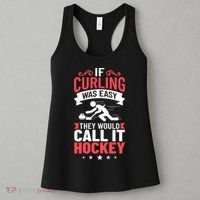 Curling Sport Game Curler Player Stones Broom Curl Gift Women's Tank Top thumb 3