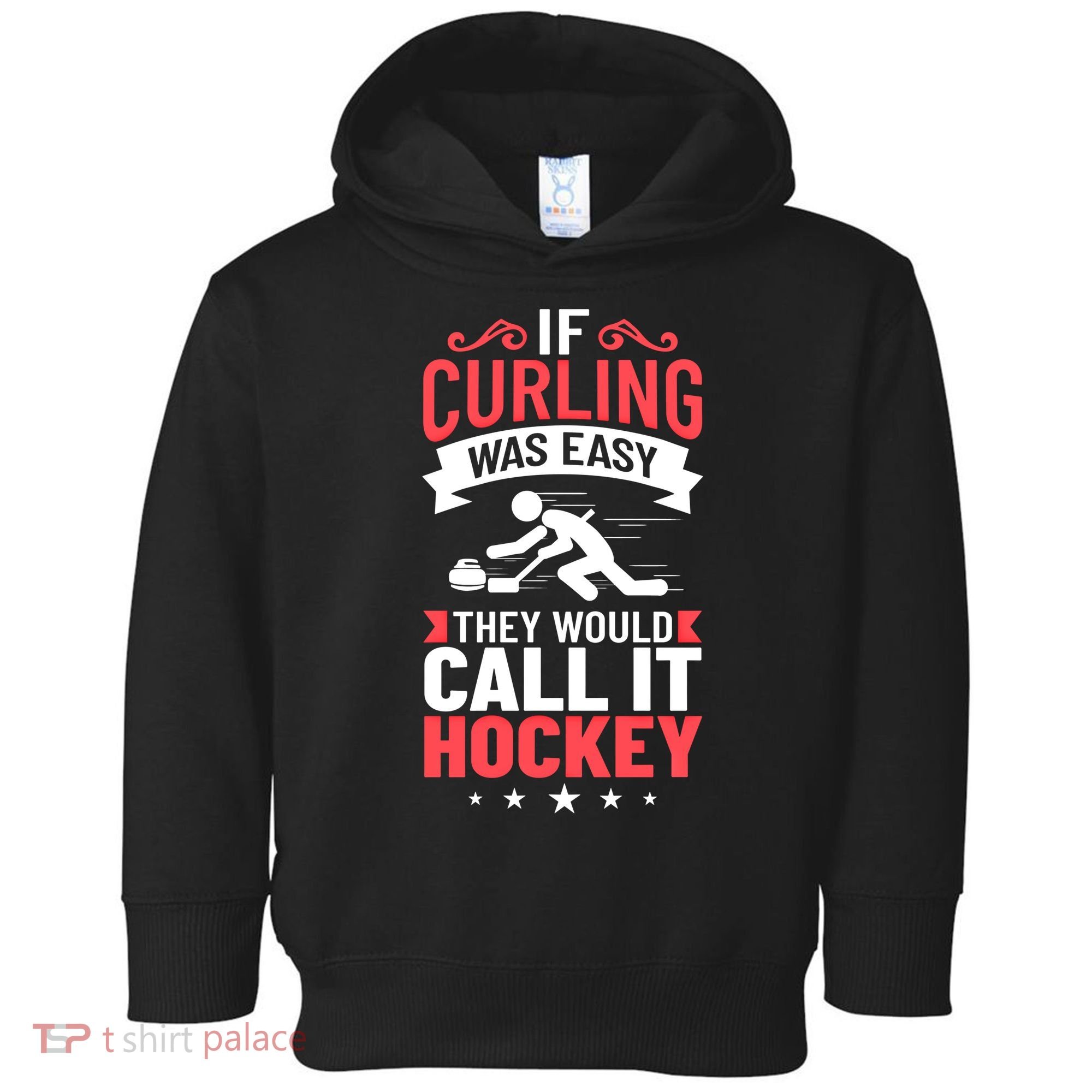 Curling Sport Game Curler Player Stones Broom Curl Gift Toddler Hoodie