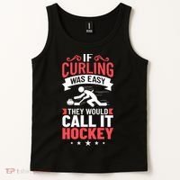 Curling Sport Game Curler Player Stones Broom Curl Gift Tank Top thumb 2