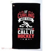 Curling Sport Game Curler Player Stones Broom Curl Gift Golf Towel thumb 0