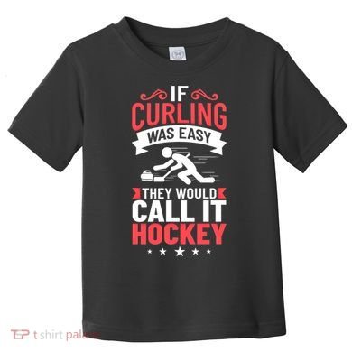 Curling Sport Game Curler Player Stones Broom Curl Gift Toddler T-Shirt