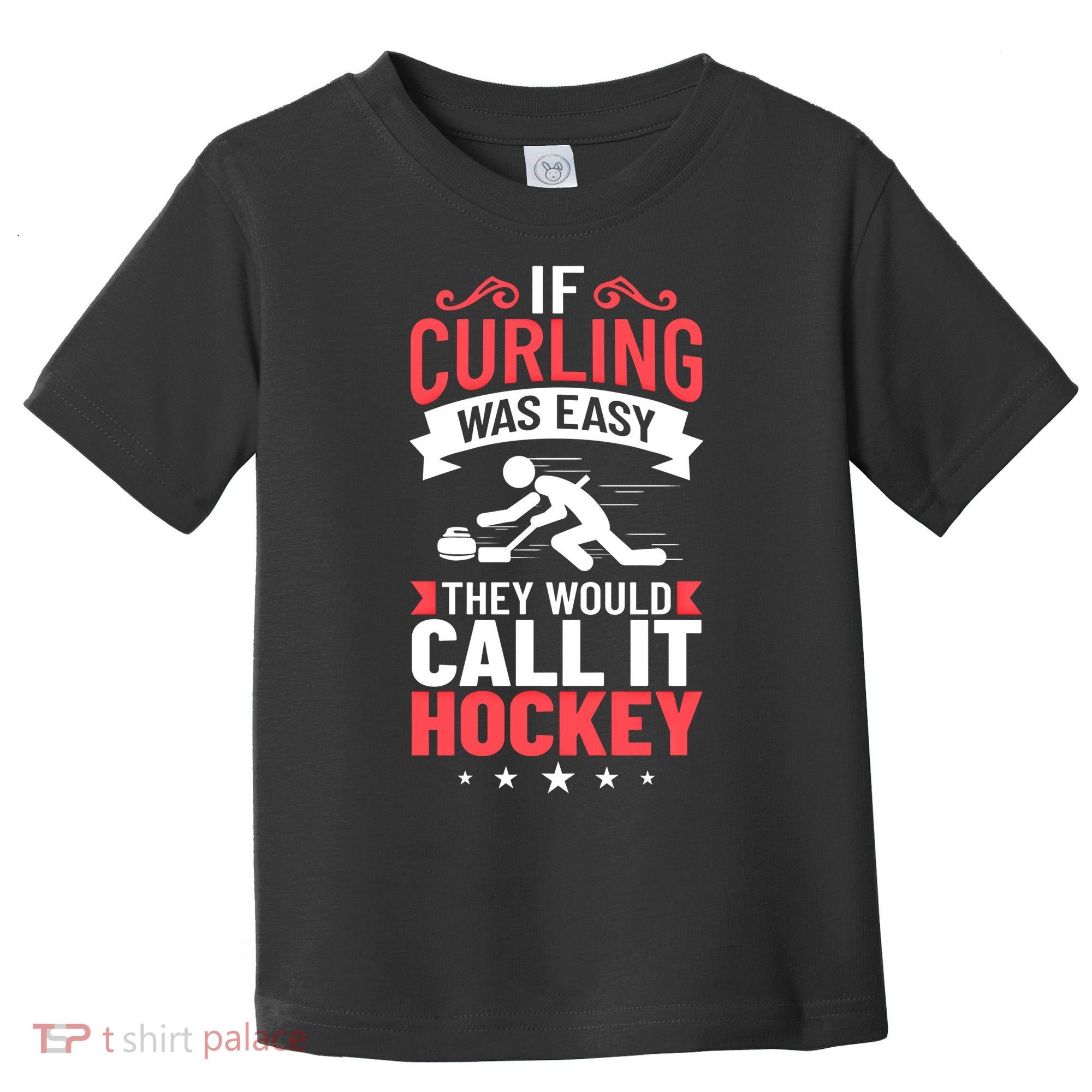 Curling Sport Game Curler Player Stones Broom Curl Gift Toddler T-Shirt