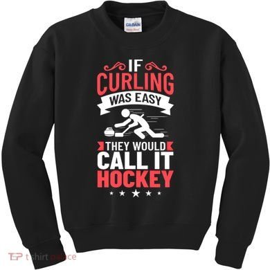 Curling Sport Game Curler Player Stones Broom Curl Gift Kids Sweatshirt