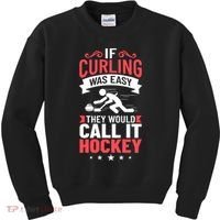 Curling Sport Game Curler Player Stones Broom Curl Gift Kids Sweatshirt thumb 0