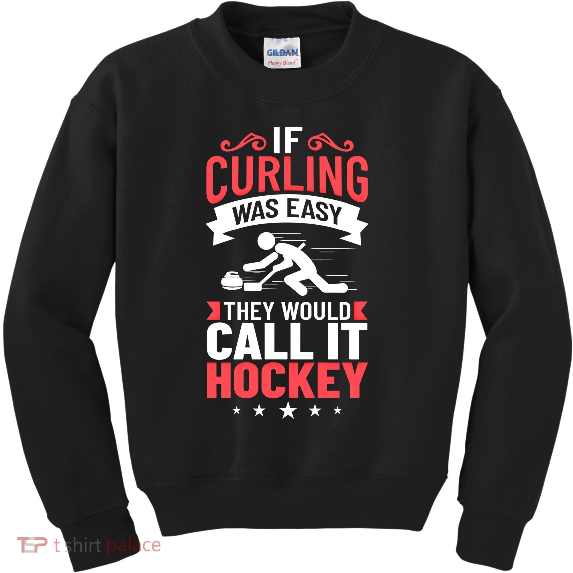 Curling Sport Game Curler Player Stones Broom Curl Gift Kids Sweatshirt