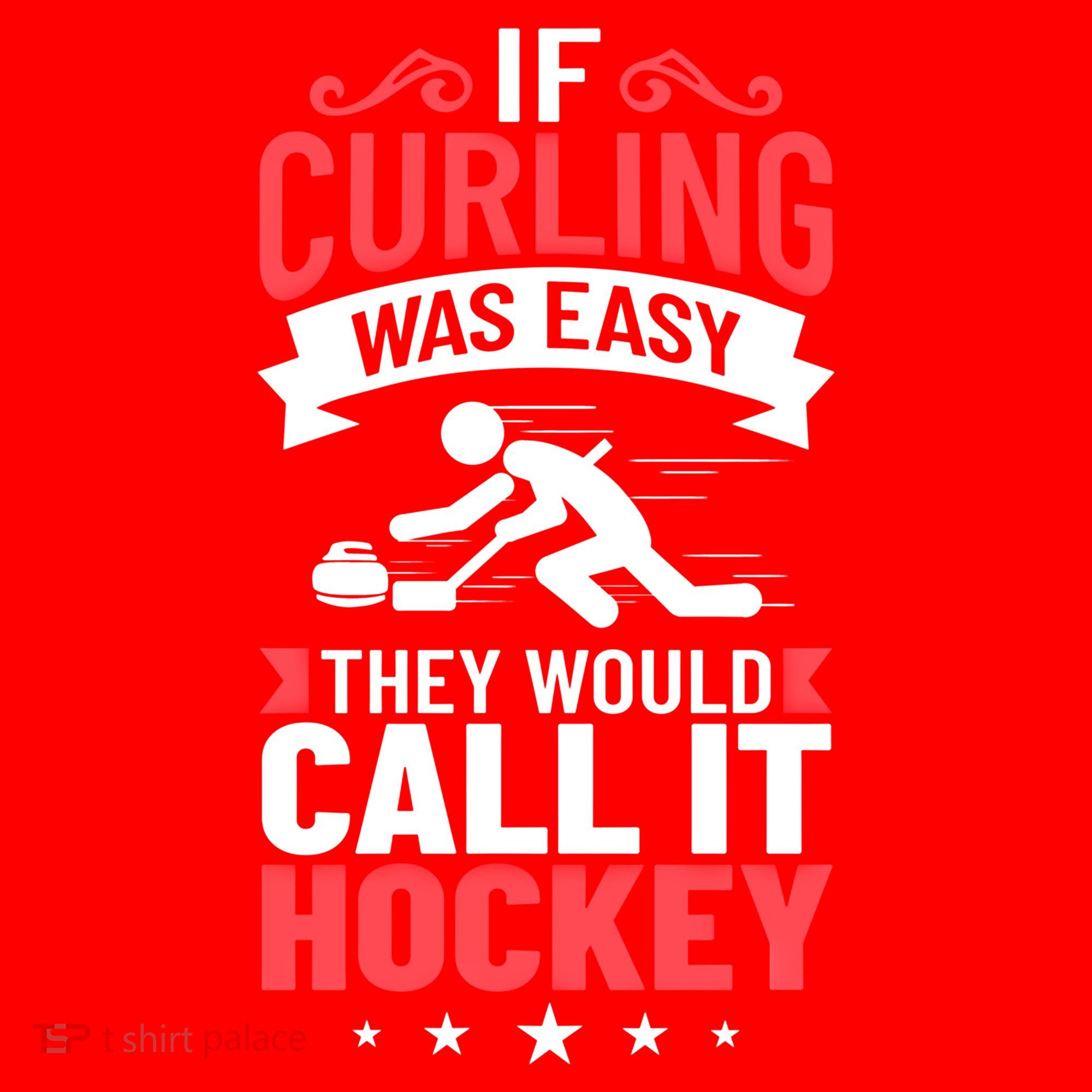 Curling Sport Game Curler Player Stones Broom Curl Gift Santa Hat