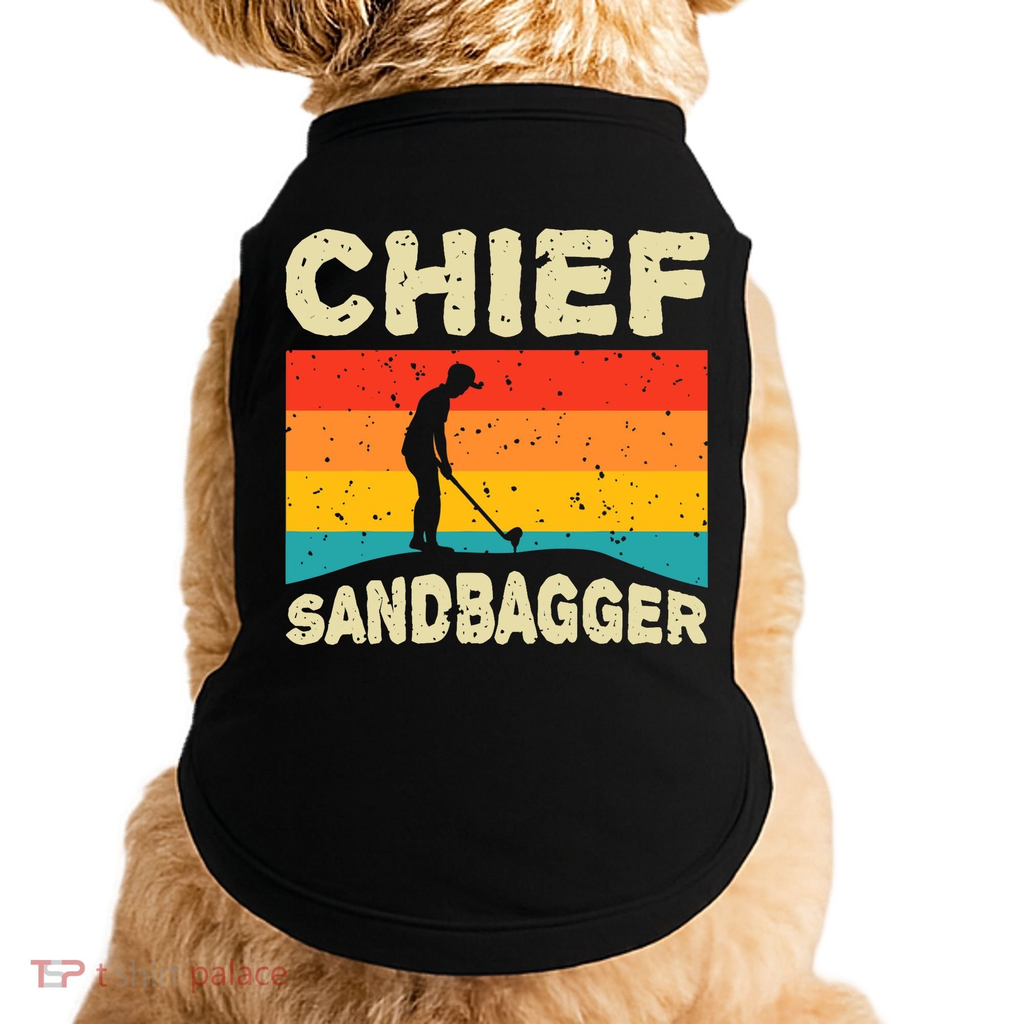Chief Sandbagger Gag Golf Doggie Tank