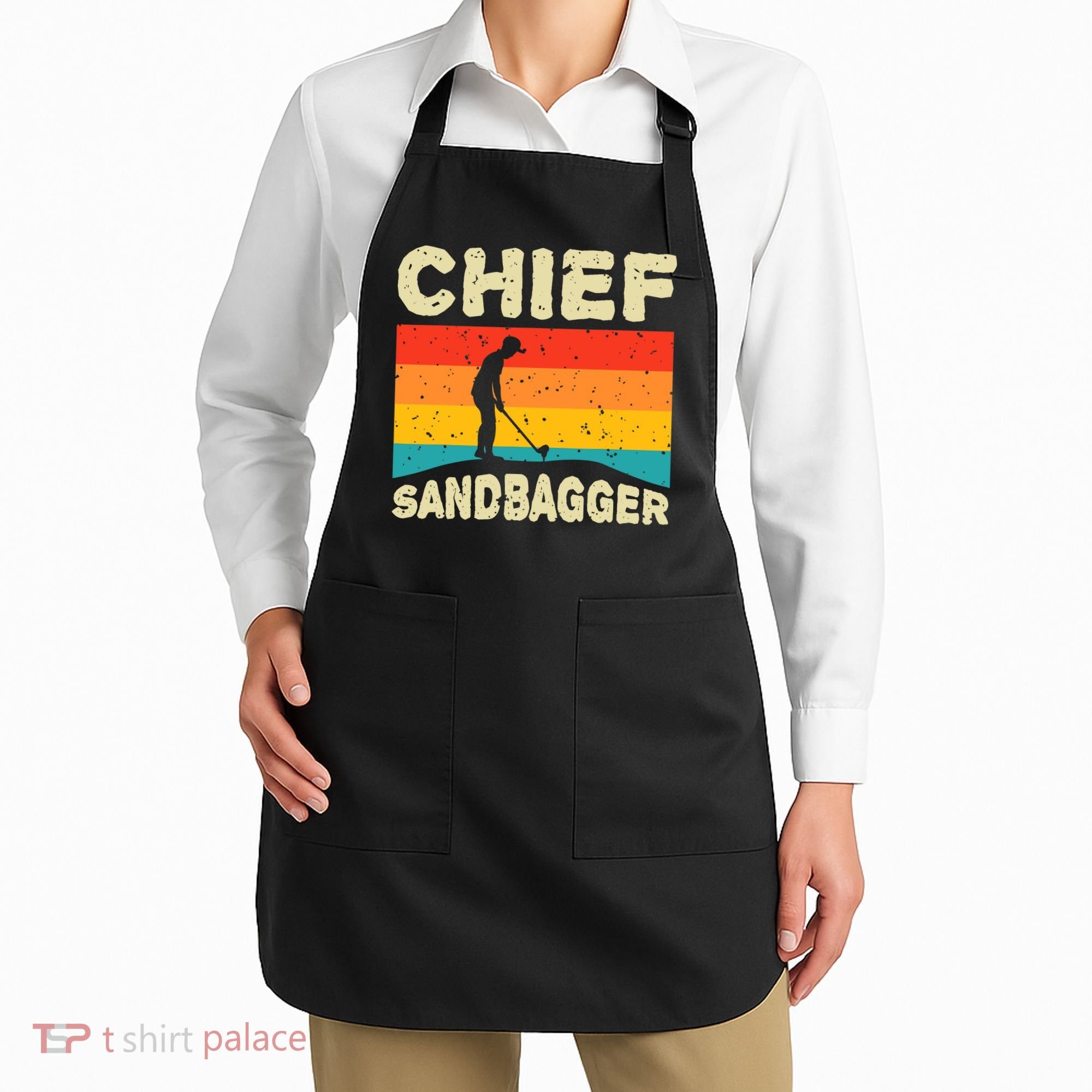 Chief Sandbagger Gag Golf Apron