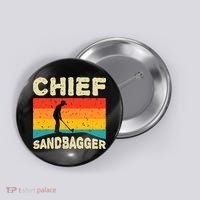 Chief Sandbagger Gag Golf Button thumb 0