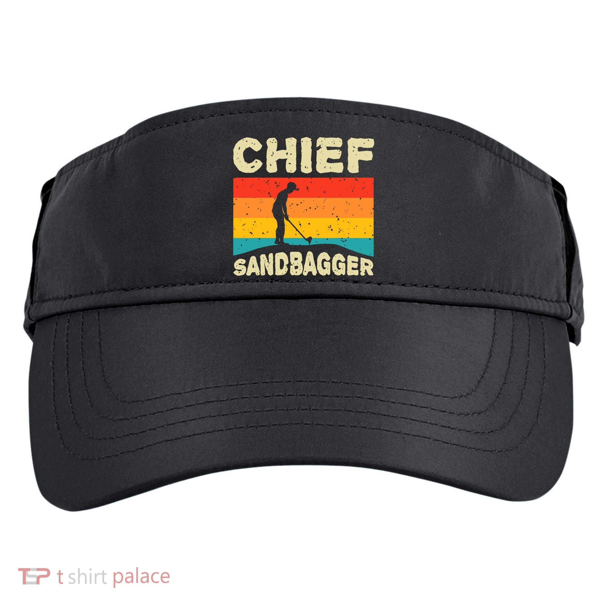Chief Sandbagger Gag Golf Adult Drive Performance Visor