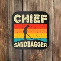 Chief Sandbagger Gag Golf Coaster thumb 0